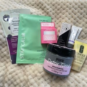 PINK, Clinique, Dermalogica, St. Tropez, Banila CO, & Masks Skincare Bundle